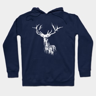 Forest within the Deer White Hoodie